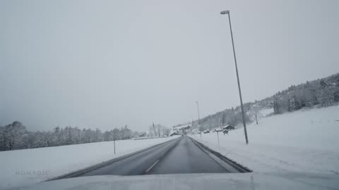 "Snowy Drive in Norway: ASMR for Sleep & Study"