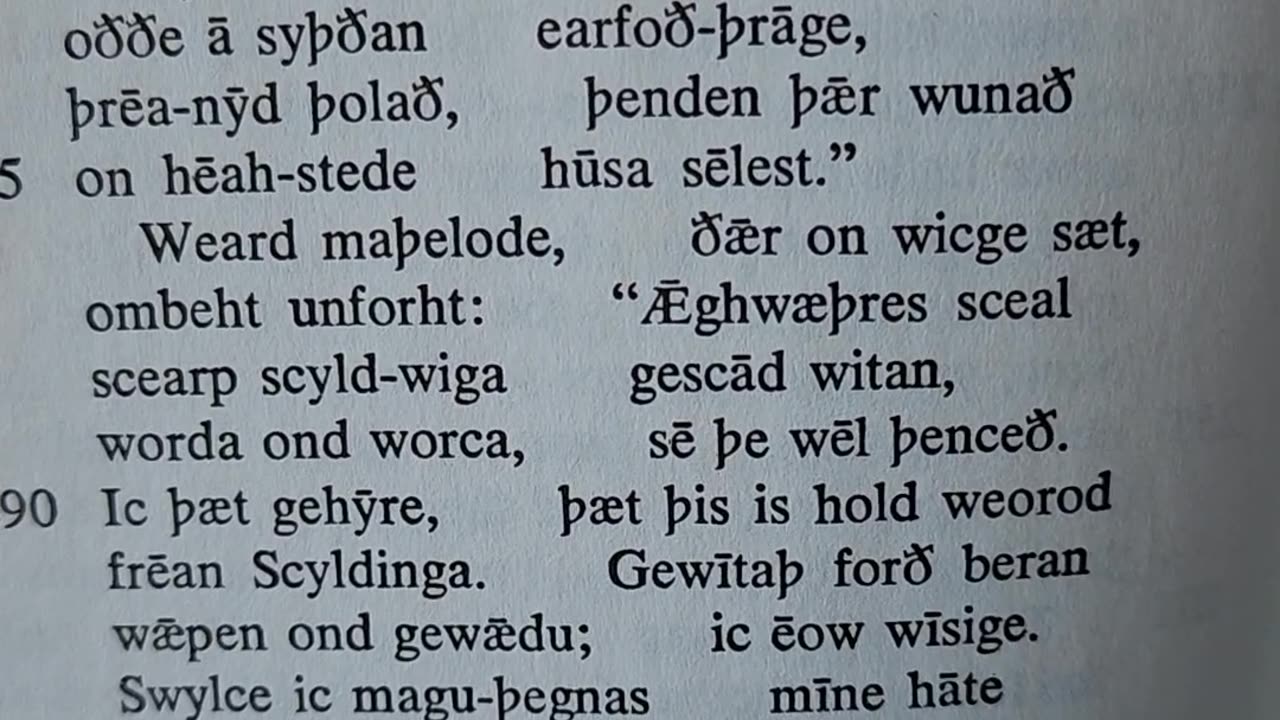 Reading Beowulf, Fit 4