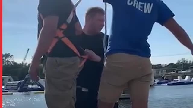 Lads trick their mate with fear of heights into bungee jump | LADbible