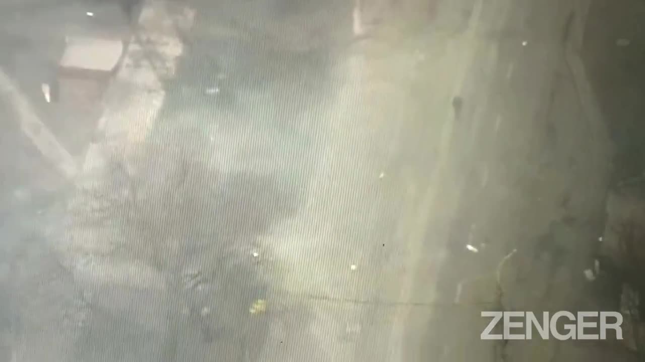 Russian Tank Shoots Lone Ukrainian Civilian With Its Gun As He Walks Down Mariupol Street