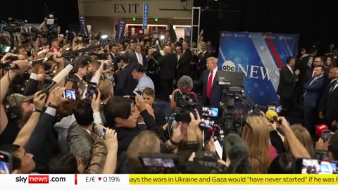 US election: Blistering exchanges and fact checking in Kamala Harris and Donald Trump debate