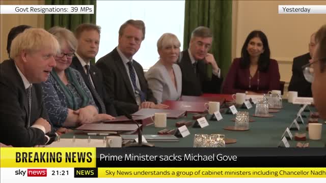 Boris Johnson sacks Levelling Up Secretary Michael Gove
