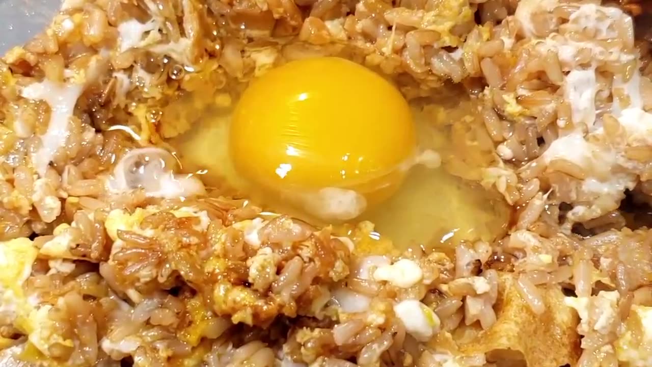 Fried Rice Sizzle Circle #food #satisfying