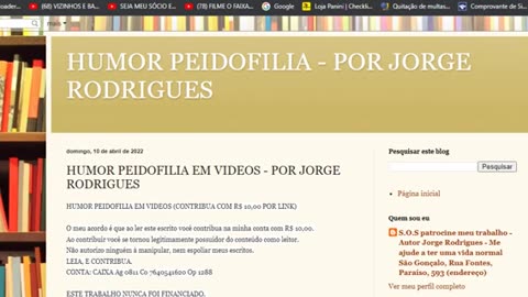 BLOG HUMOR PEIDOFILIA EM VIDEOS, E ESCRITOS