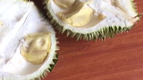 Durian fruit cutting, The king of fruits