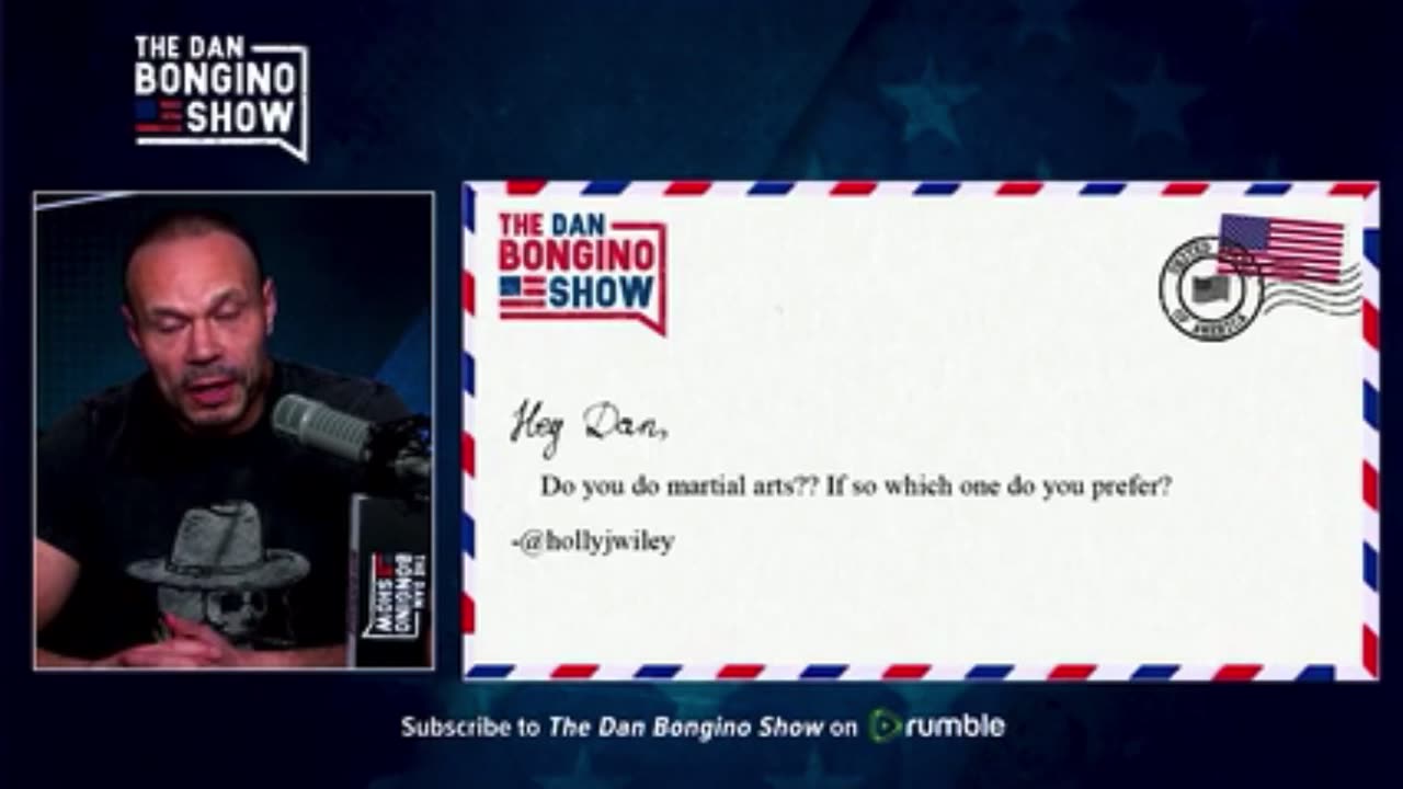 Dan Bongino read my question today on his show..