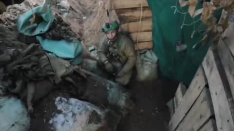 Ukrainian Soldiers Preparing for Battle On the Front Lines