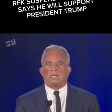 BREAKING: RFK ENDORSES PRESIDENT TRUMP