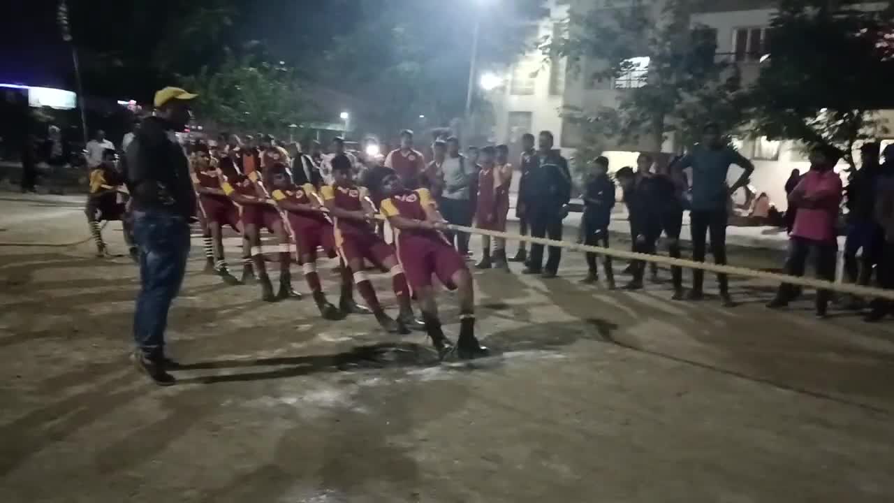 tug of war nagpur school game mvk khaperkheda