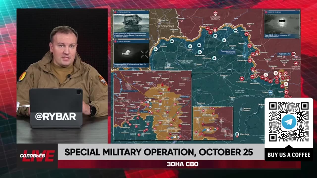 ►🇷🇺🇺🇦🚨❗️⚡ Rybar Review of the Special Military Operation on Oct.25 2024