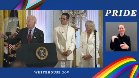 Biden: "Pride is back at the White House." 💩