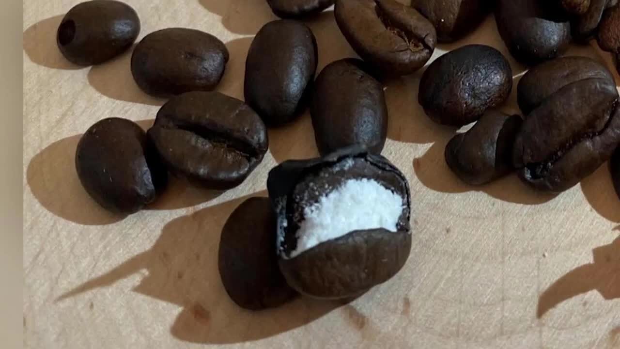 Cocaine discovered hidden inside coffee beans by Italian Police, New Funny way Smuggling