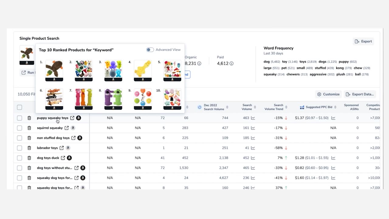 How to get a Quick View of Top Products for Amazon Keywords - Cerebro Pro Training