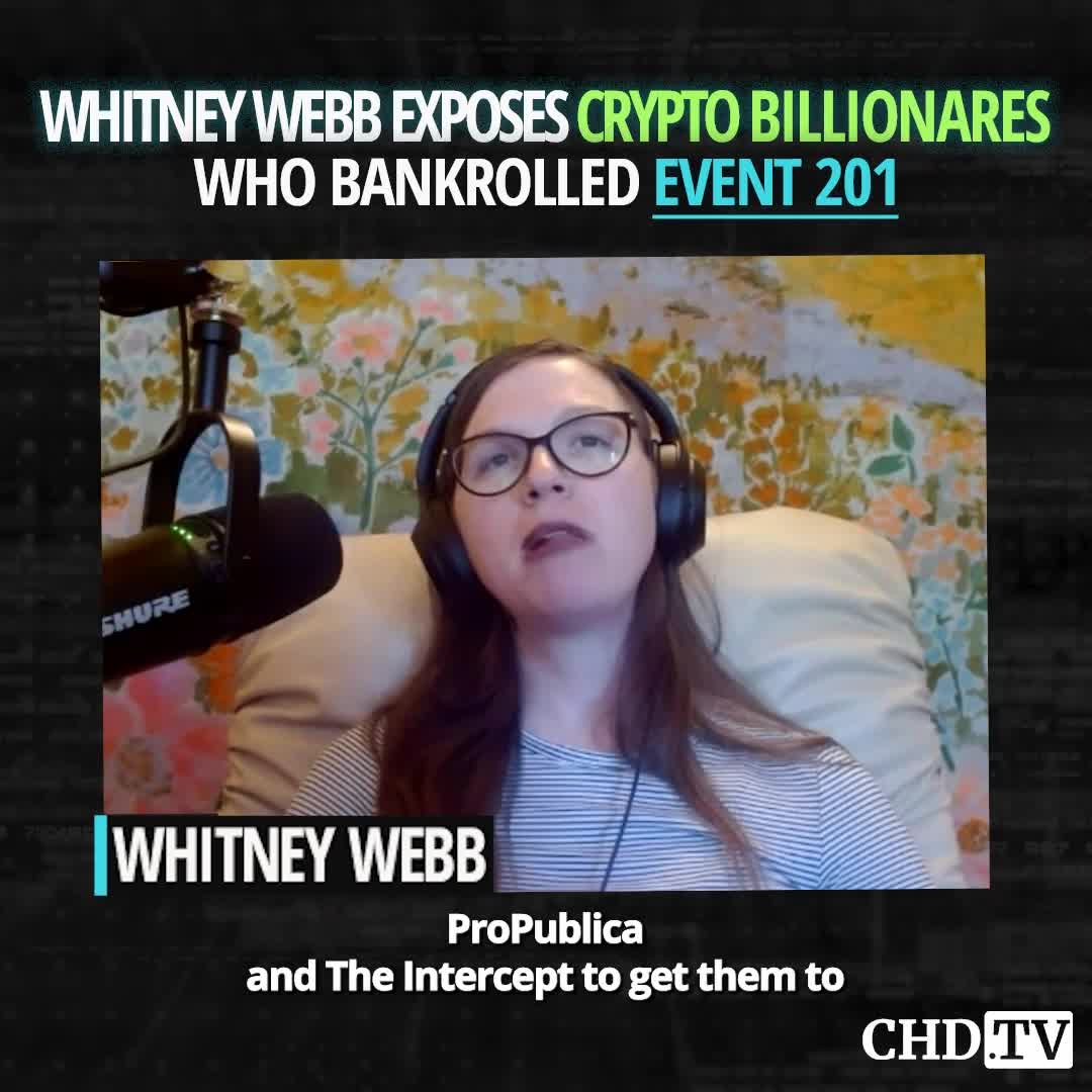 Whitney Webb Exposes Crypto Billionaires Who Bankrolled Event 201 Whitney webb exposes crypto billionaires who bankrolled event 201