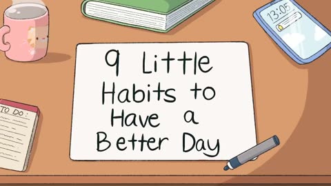 9 Little Habits To Have A Better Day