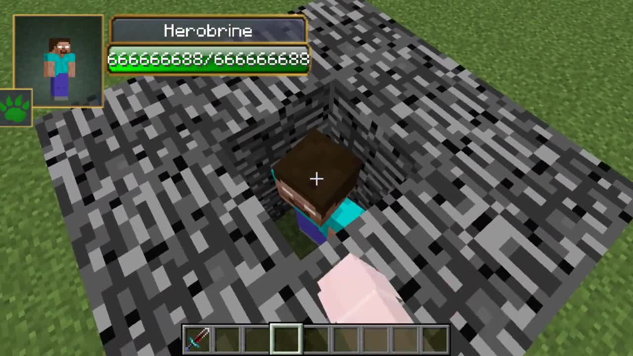 Herobrine vs Error422 all Сreepypasta mobs in minecraft part 71