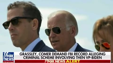 FBI record allegedly reveals then-VP Biden was engaged in a criminal bribery scheme