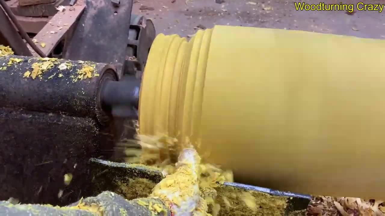 Amazing Woodturning Crazy - Great Hand Crafting Skills On Wood Lathe