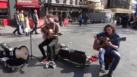 Murdo Mitchel Busker #Viral Singer.. London England 11th April 2019.