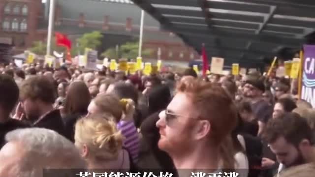 A large number of people held demonstrations in central London.