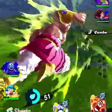 Dragon Ball Legends - Legendary Super Saiyan Broly Gigantic Claw Special Skill Gameplay (DBL01-35S)