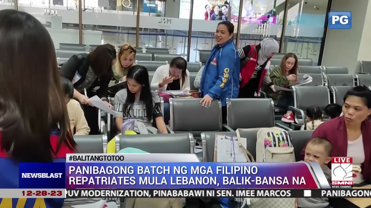 Panibagong batch ng mga Filipino repatriates mula Lebanon, balik-bansa na