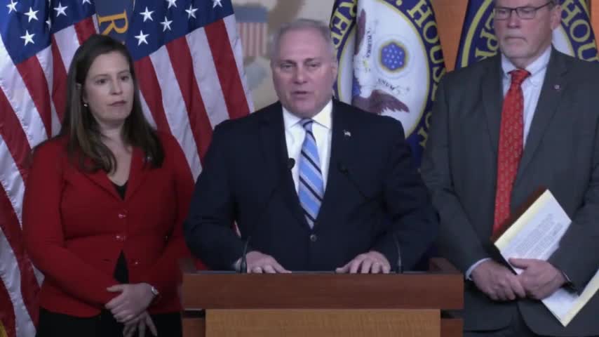 Scalise Attacks Biden for Border Control Helping Opiod Crisis