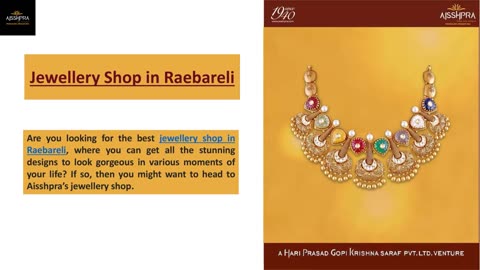 Jewellery Shop in Raebareli