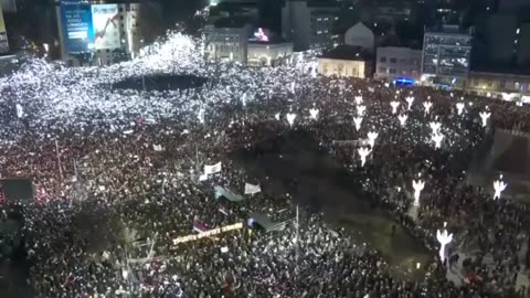 🇷🇸👀 Serbia: Unofficial estimates suggest the number of protesters ~100,000.