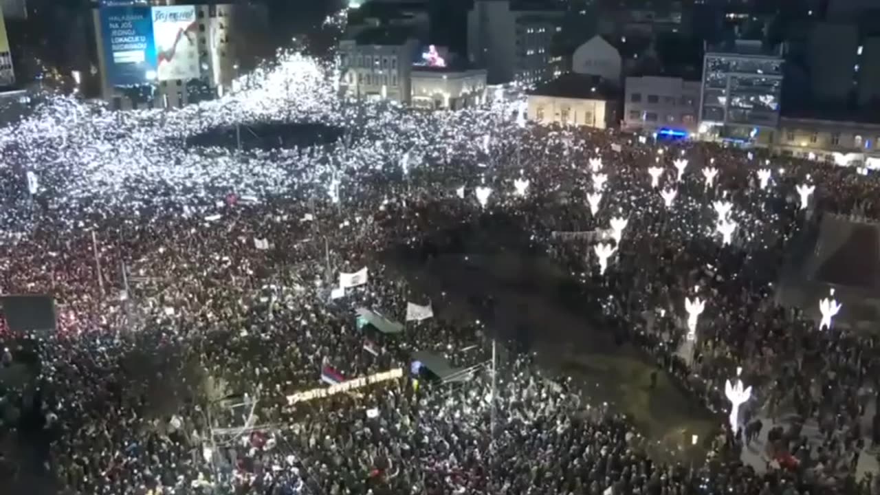 🇷🇸👀 Serbia: Unofficial estimates suggest the number of protesters ~100,000.