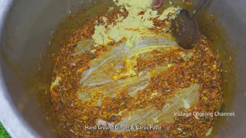 2 FULL GOAT MUTTON GRAVY Traditional Mutton Gravy Recipe Cooking In Village Whole Lamb Recipe