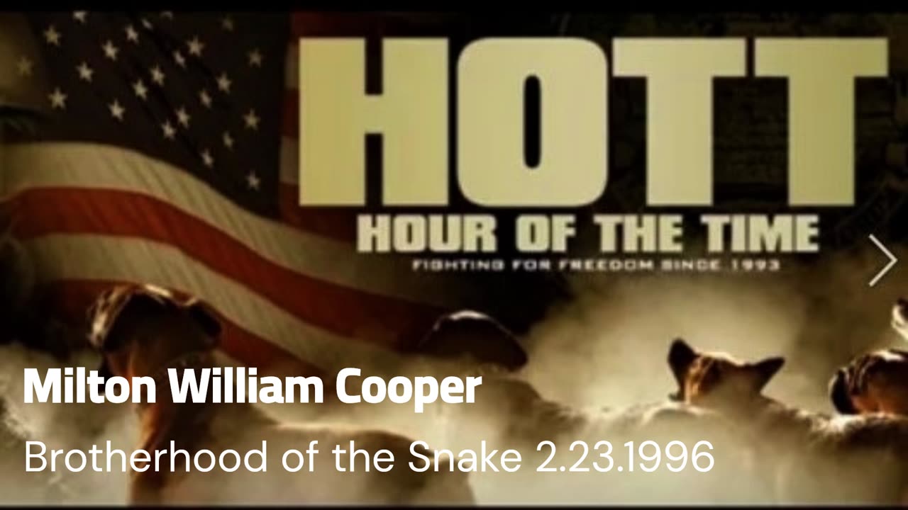 William Cooper - HOTT - Brotherhood of the Snake 2.23.1996