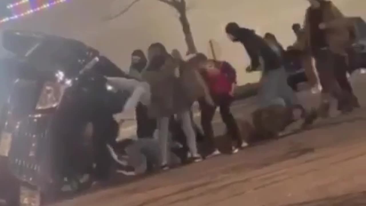 SUV doing donuts in a parking lot overturns in Colorado Springs trapping 5 people