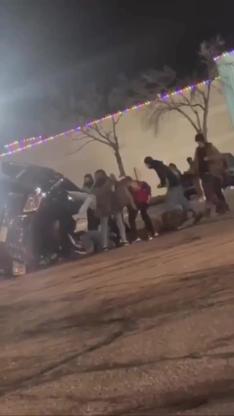 SUV doing donuts in a parking lot overturns in Colorado Springs trapping 5 people