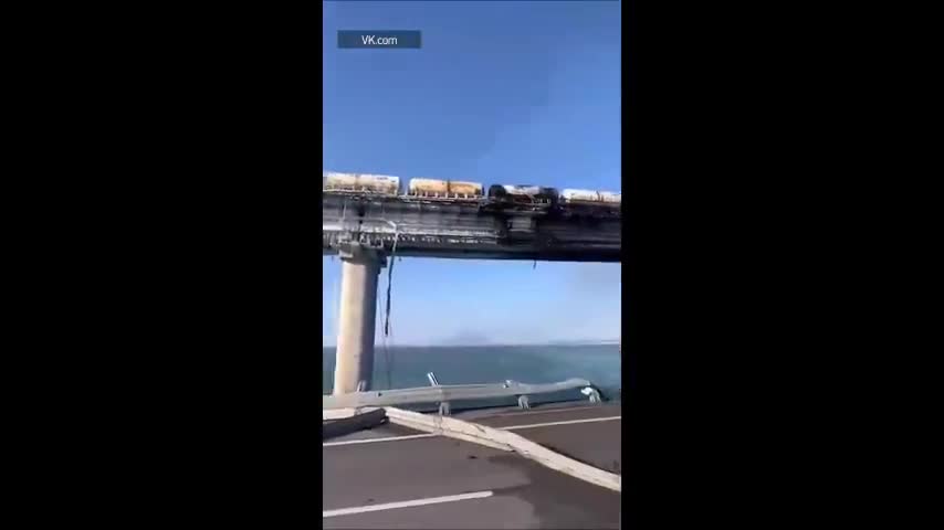 Explosion auf Krimbrücke