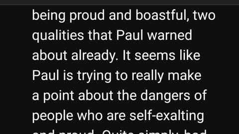 Men will be lovers of self ~ END OF DAYS