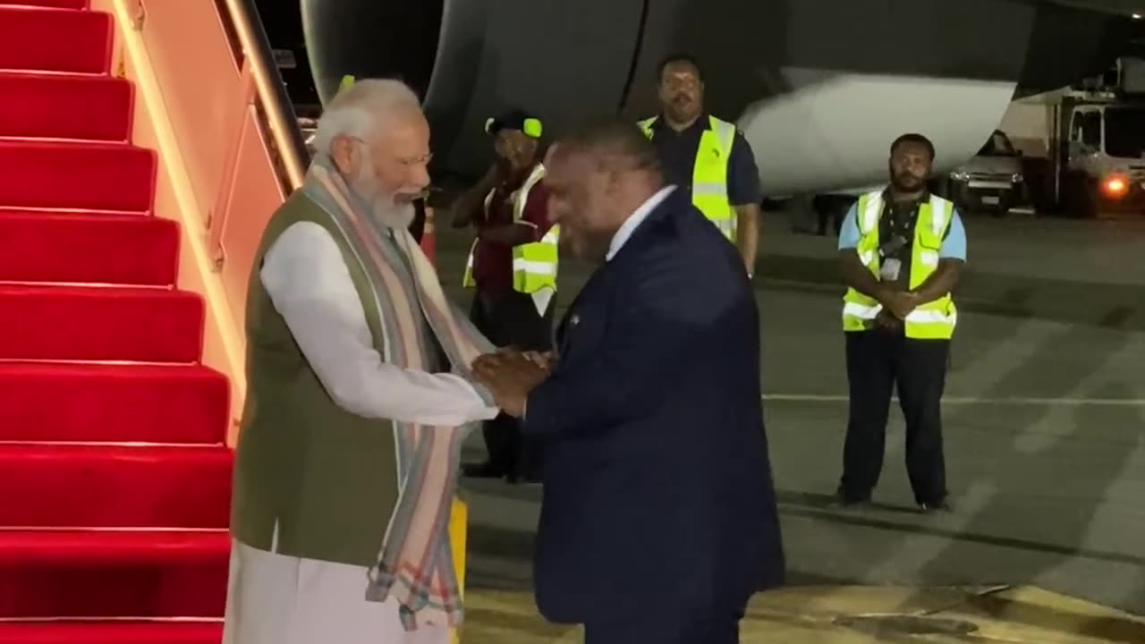 Never seen before visuals! Papua New Guinea PM seeks PM Modi's blessings