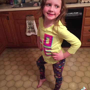 Ever since she was little, she had to get dressed all by herself.