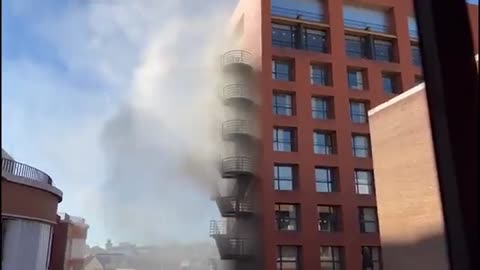 Meanwhile, Happening in Madrid- Government vaccine archives in flames in madrid