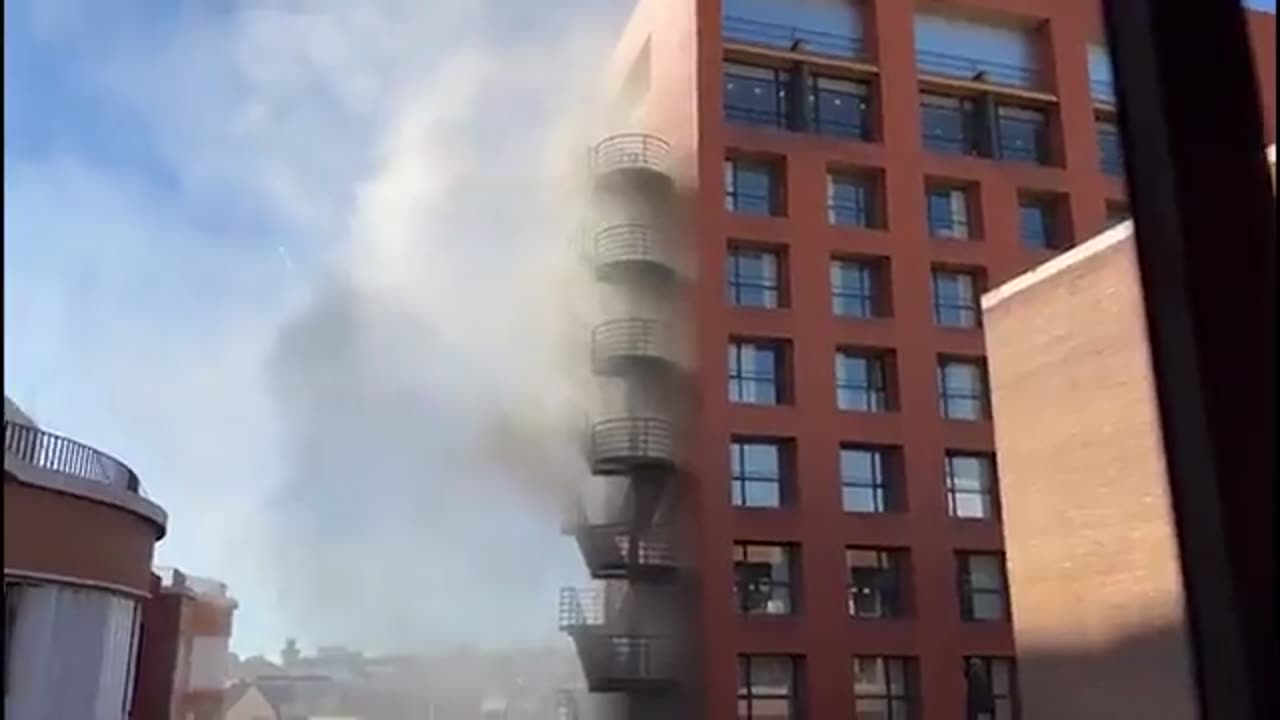Meanwhile, Happening in Madrid- Government vaccine archives in flames in madrid