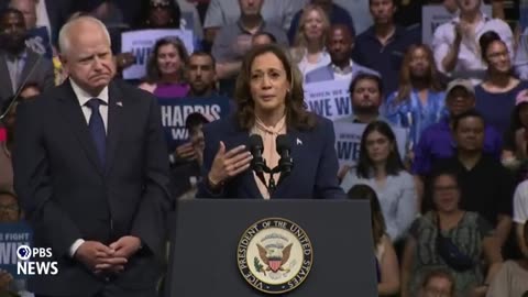 WATCH: 'Only in America' could Harris-Walz ticket be possible, Harris says during campaign rally