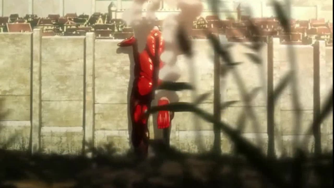 Shingeki No Kyojin (Attack On Titan) - The Colossal Titan Appears