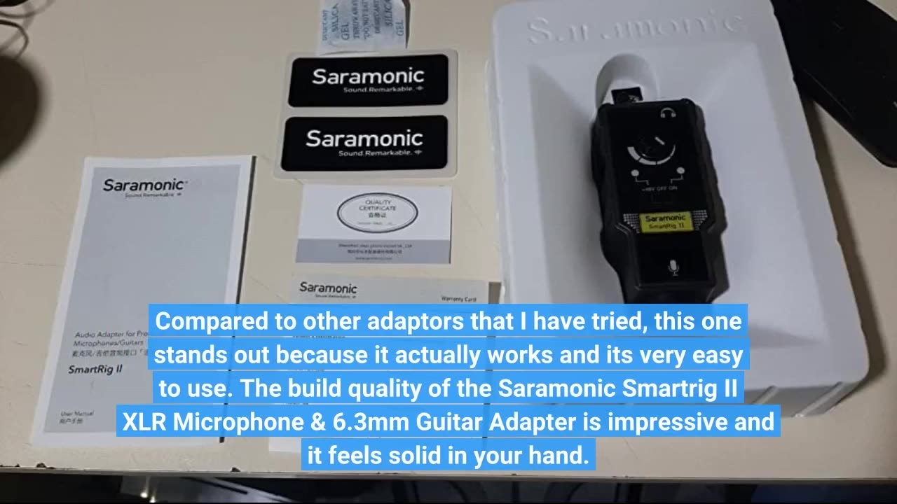 Saramonic Smartrig II XLR Microphone & 6.3mm Guitar-Overview