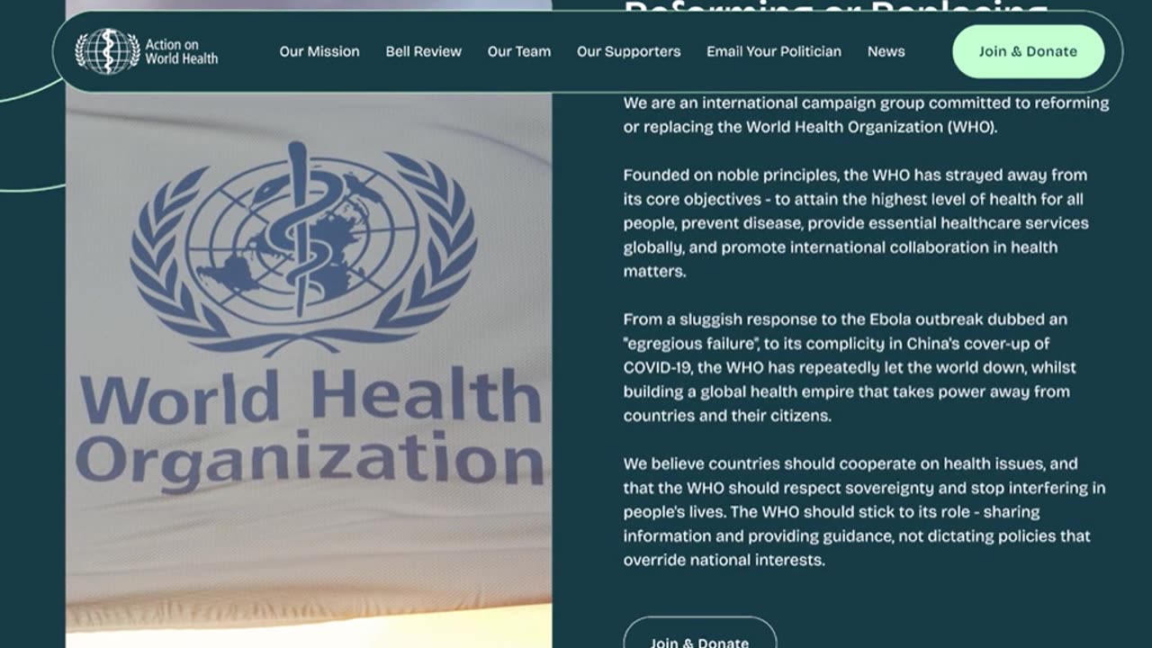 Action on World Health: Reform or Replace the WHO | Dr John Campbell