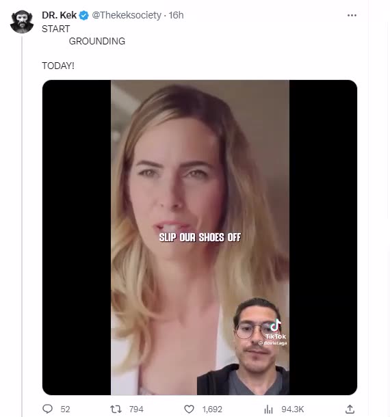 Start Grounding yourself.