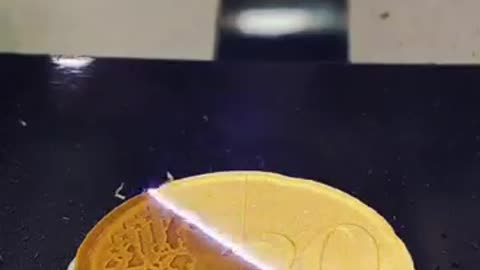 Clean coin laser light