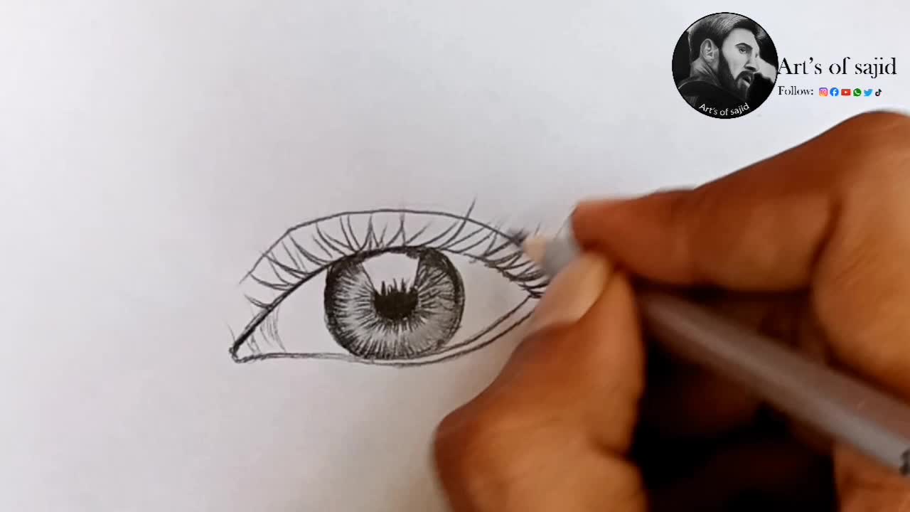 How to drow perfect eye .