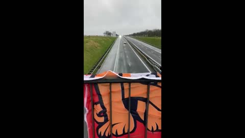 Convoy to Superbowl - Truckers United all over the world with so many supporters