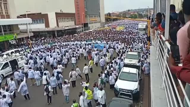 Nazareth Baptist Church peaceful march