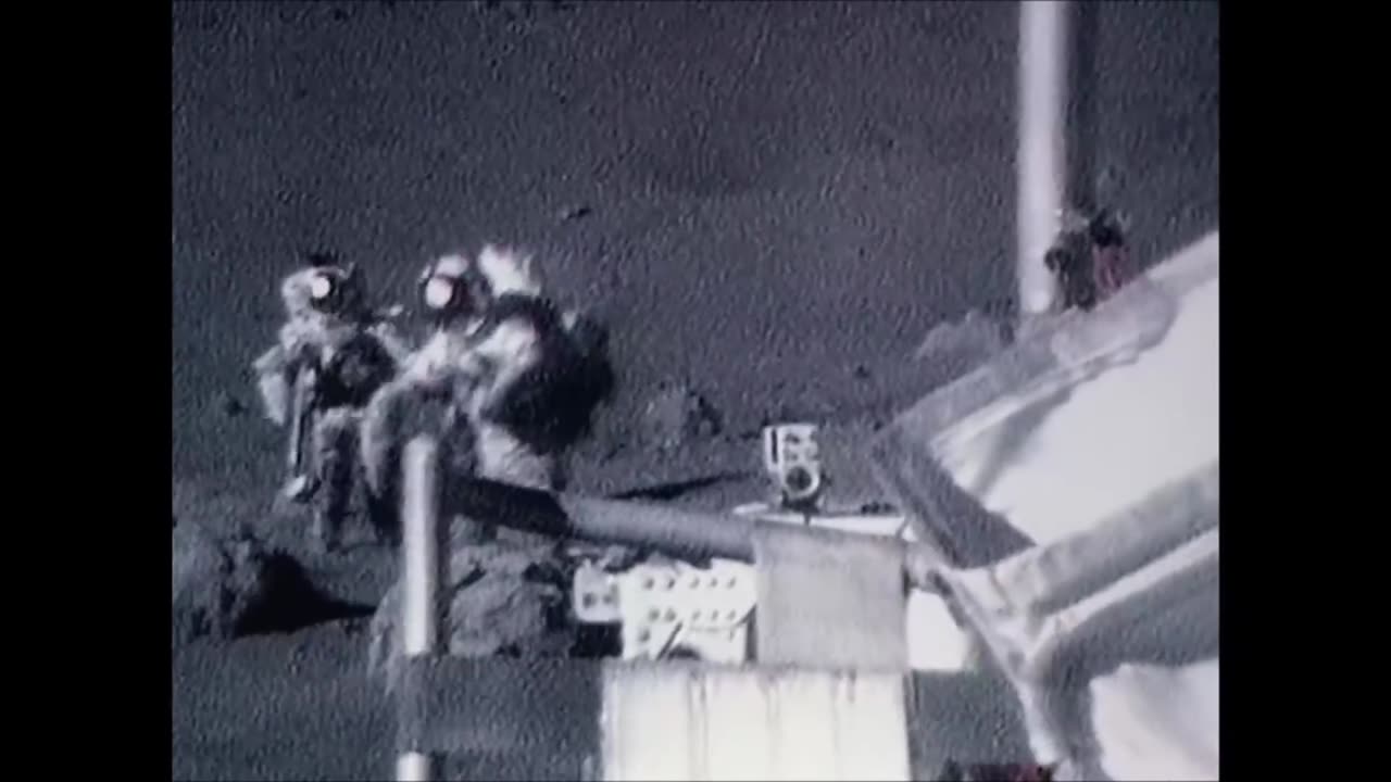 Astronauts falling on the moon , NASA apollo mission landing on the lunar surface